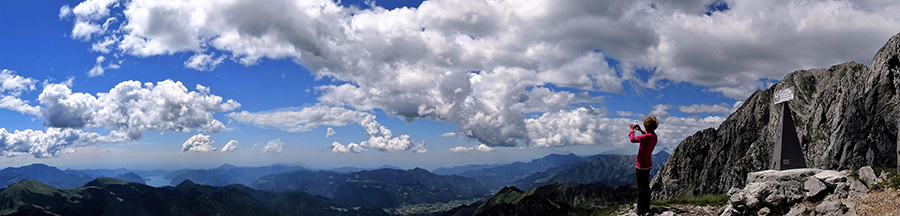 Panorama dalla vetta del Monte Visolo